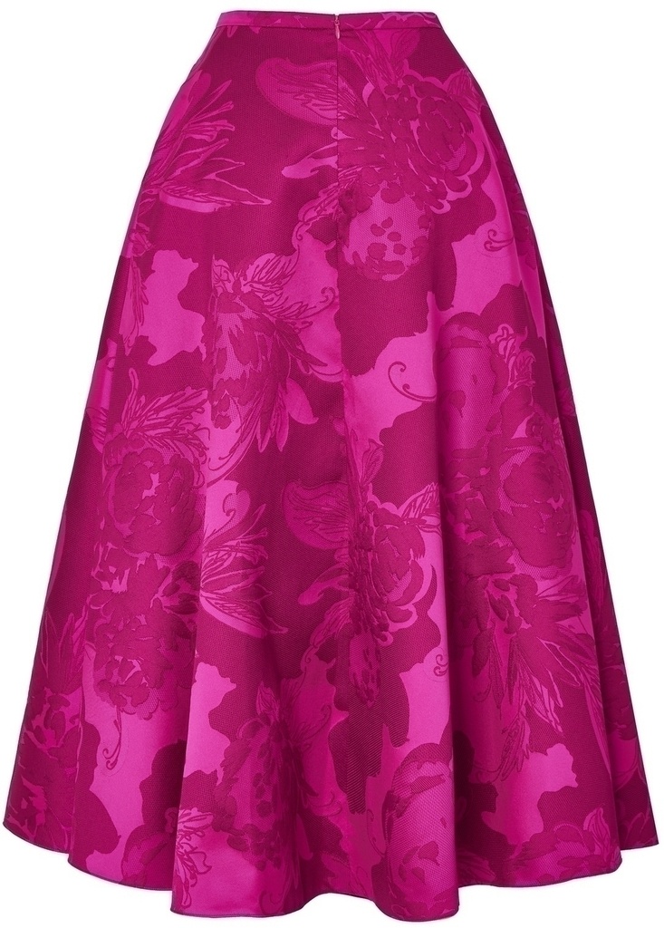 Falda jacquard floral