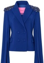 Blazer entallada con mangas capa