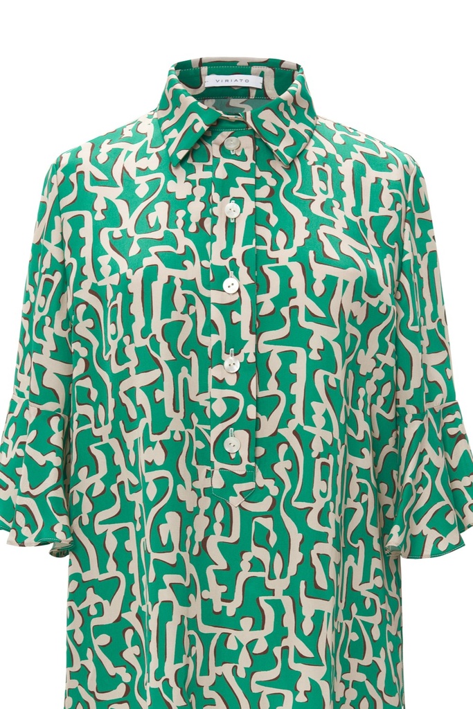 Camisa pijamera estampado cúfico