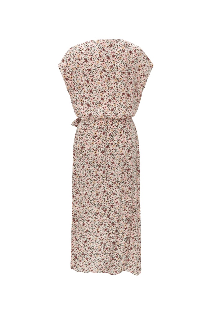 Vestido pareo estampado floral rosa
