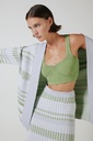 Falda midi de punto jacquard