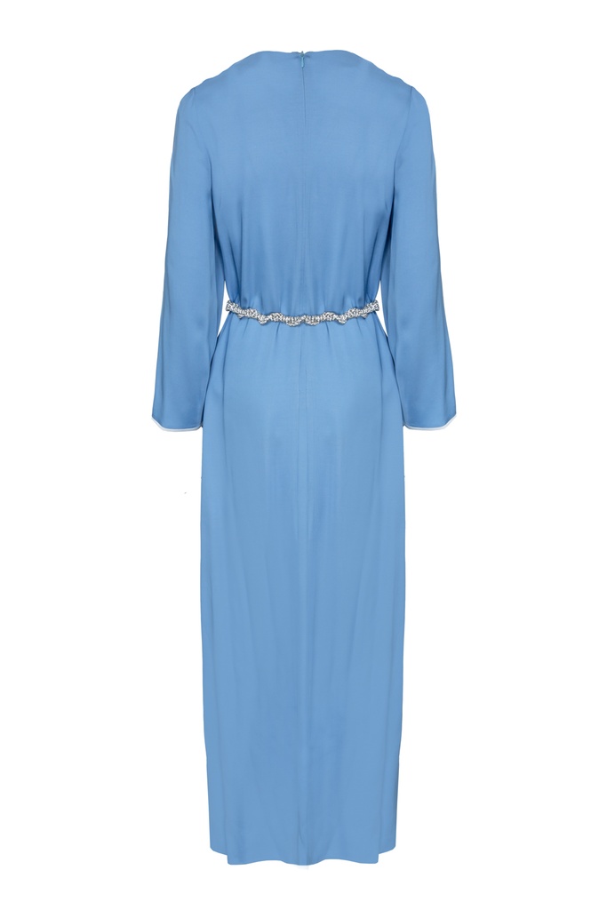 Vestido túnica con cinturón joya