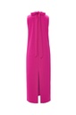 Vestido escote halter con lazada