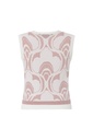 Chaleco jacquard flor de loto