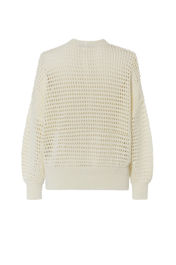 Chaqueta de punto oversize calados