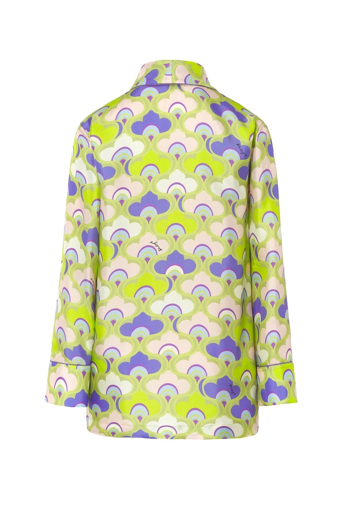 Camisa pijamera print retro