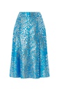 Falda midi jacquard lurex