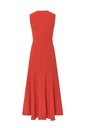 Vestido crepe godets