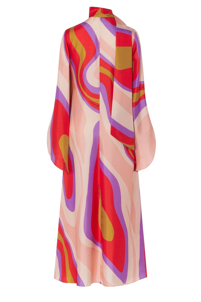 Vestido túnica print ondas