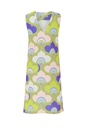 Vestido corto estampado retro