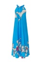 Vestido estampado cuello halter