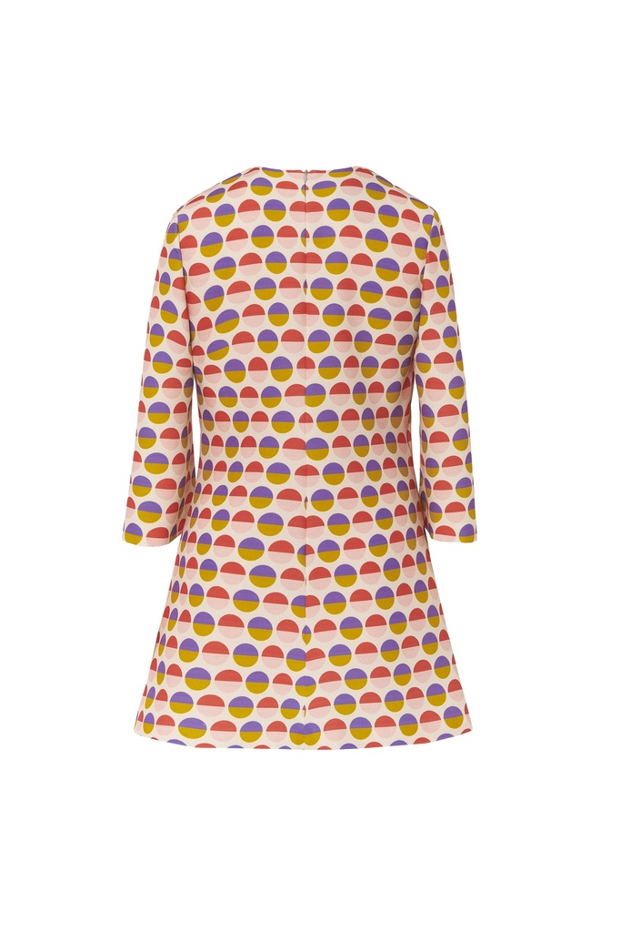 Vestido corto print lunares