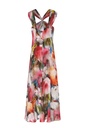 Vestido estampado acuarela cruzado