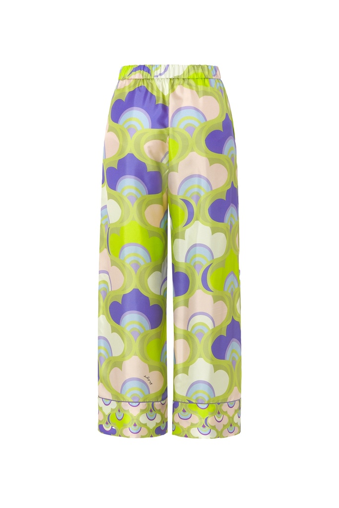 Pantalón pijamero print retro