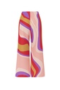 Pantalón crepe print ondas