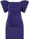 Vestido palabra de honor tafeta