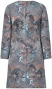 Vestido túnica corto jacquard floral