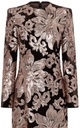 Vestido de terciopelo bordado con lentejuela floral