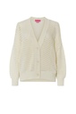 Chaqueta de punto oversize calados