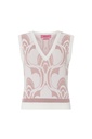 Chaleco jacquard flor de loto