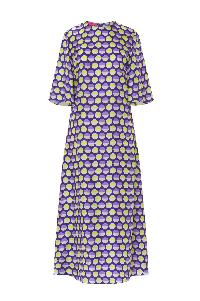 Vestido túnica print lunares