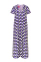 Vestido midi print lunares