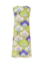 Vestido corto estampado retro