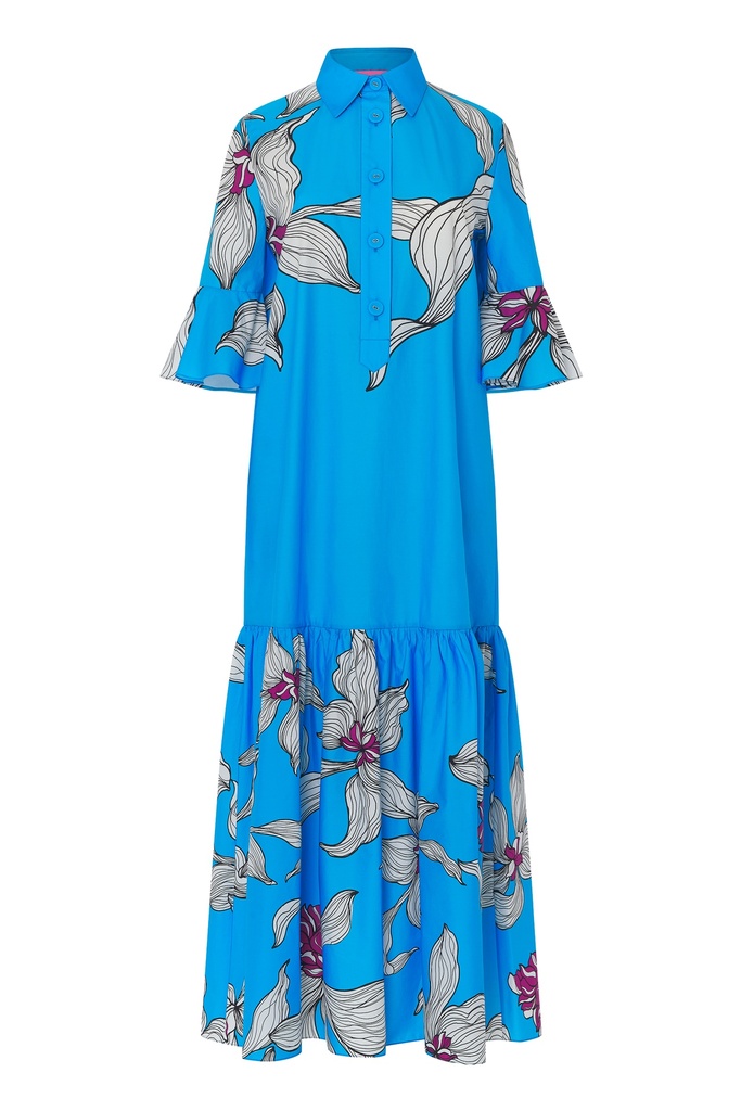 Vestido camisero estampado