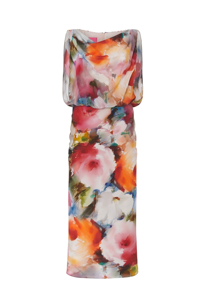 Vestido estampado acuarela