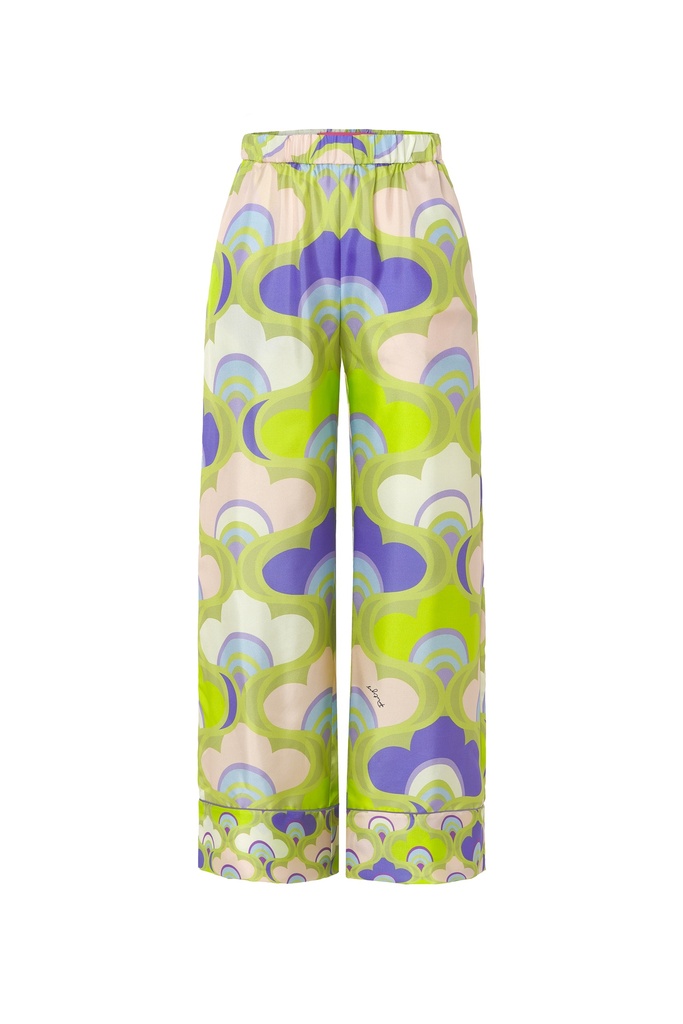 Pantalón pijamero print retro