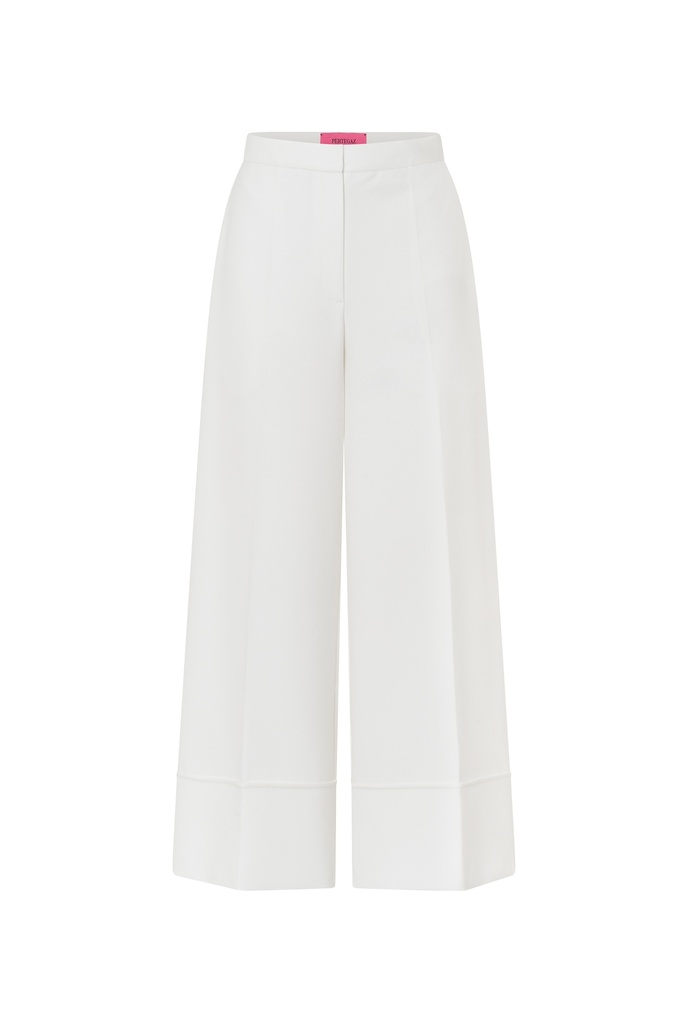 Pantalón culotte blanco