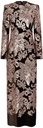 Vestido de terciopelo bordado con lentejuela floral