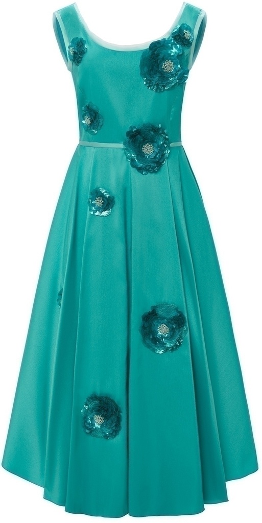 Vestido Alba con flores bordadas