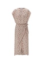 Vestido pareo estampado floral rosa