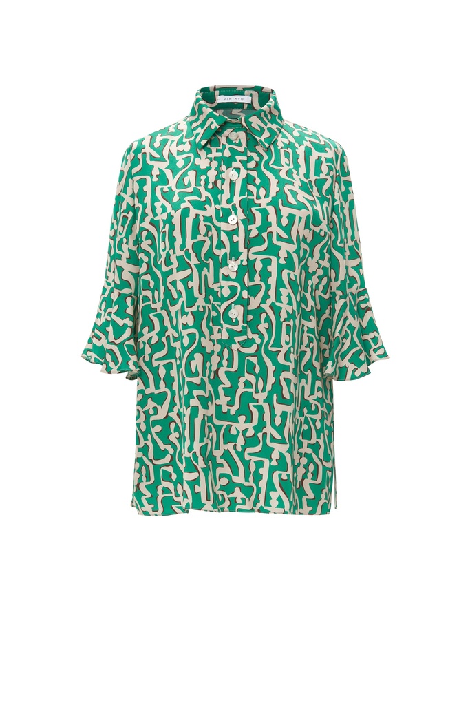 Camisa pijamera estampado cúfico