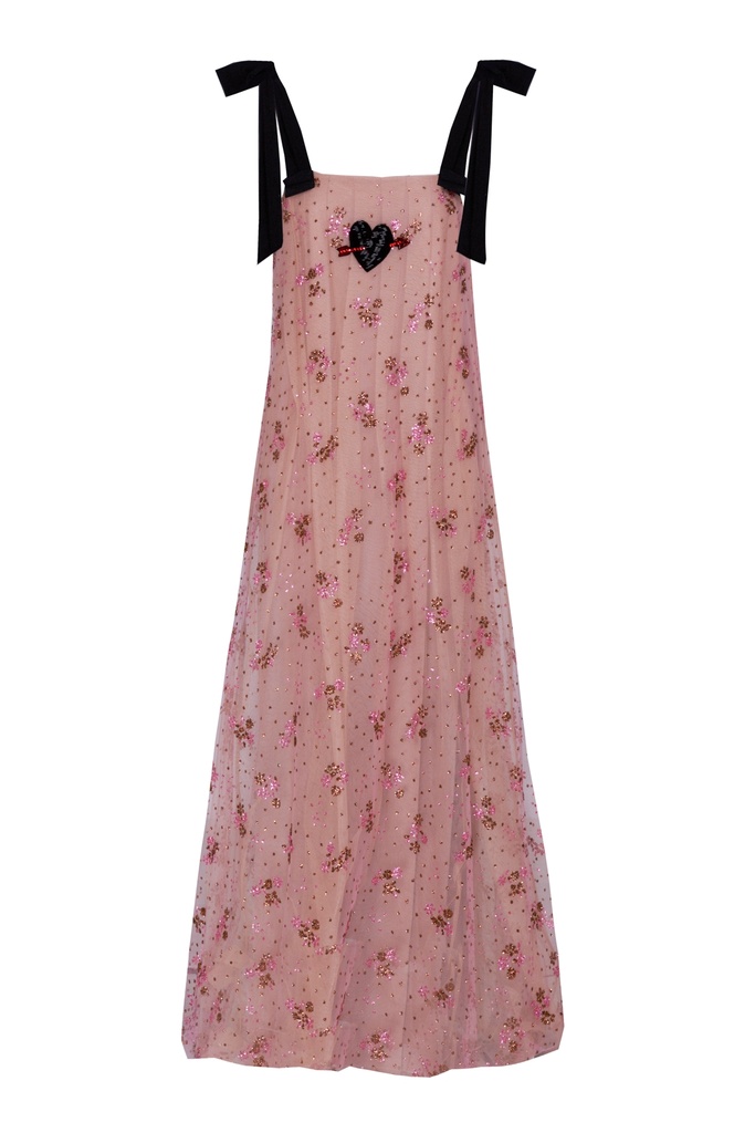 Vestido de tul con lazadas