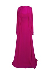 [P1522704TLJ0031] Vestido largo georgette seda