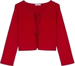 [X0810801500] Chaqueta de punto con lazadas
