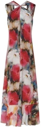 [X1522518TLP0172] Vestido estampado acuarela cruzado