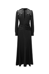 [X1522739TLJ0300] Vestido camisero con fajín fruncido