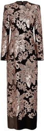 [Y1522505TLP0181] Vestido de terciopelo bordado con lentejuela floral