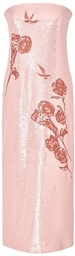 [Y1522521TLP0164] Vestido palabra de honor lentejuelas bordado floral